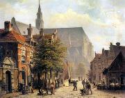 unknow artist European city landscape, street landsacpe, construction, frontstore, building and architecture.032 USA oil painting reproduction